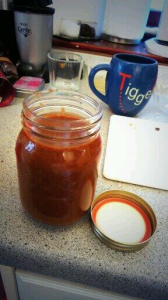 Salted caramel sauce, by me!